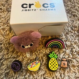 Jibbitz for crocs. 6 total